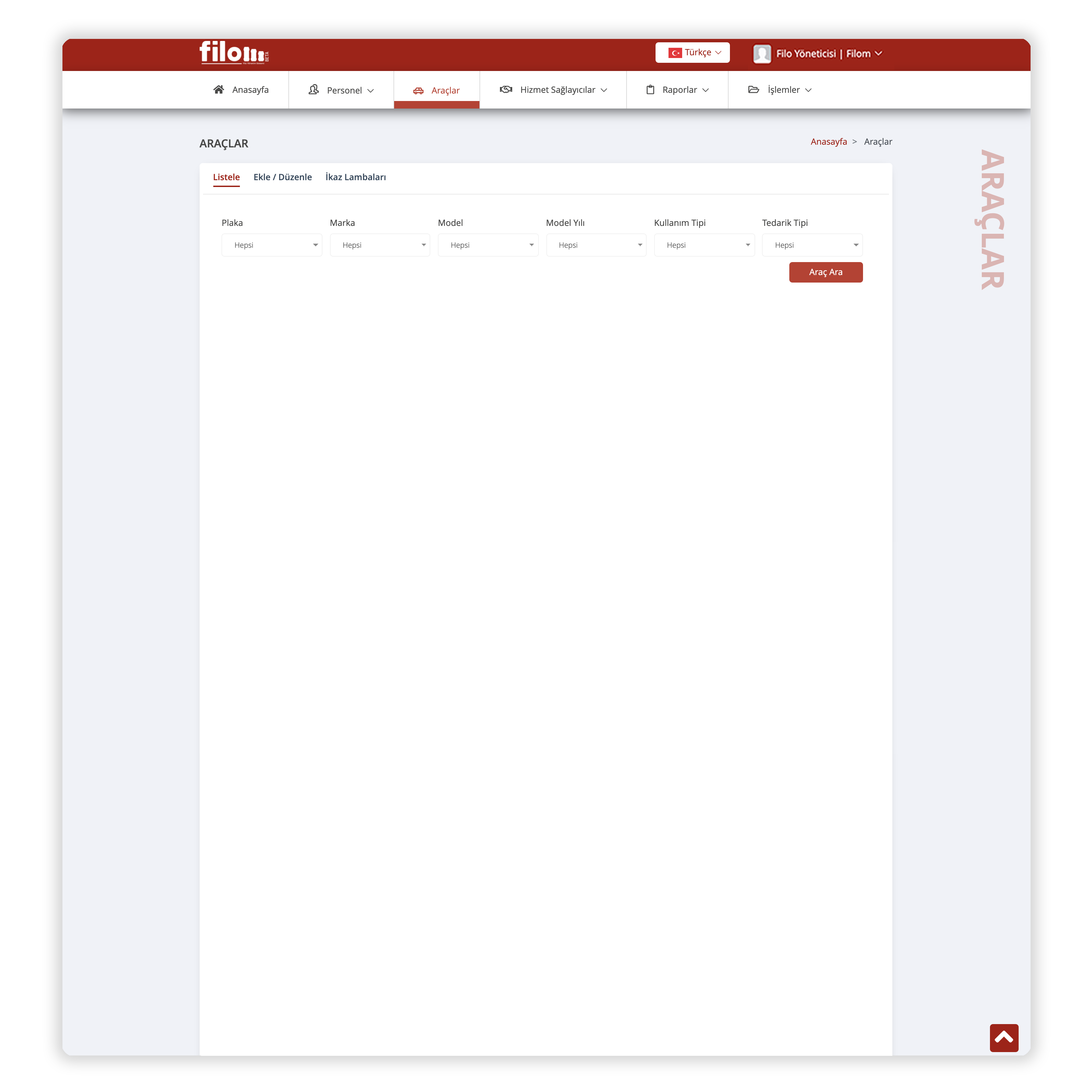 Ayrıntılı Araç Bilgileri